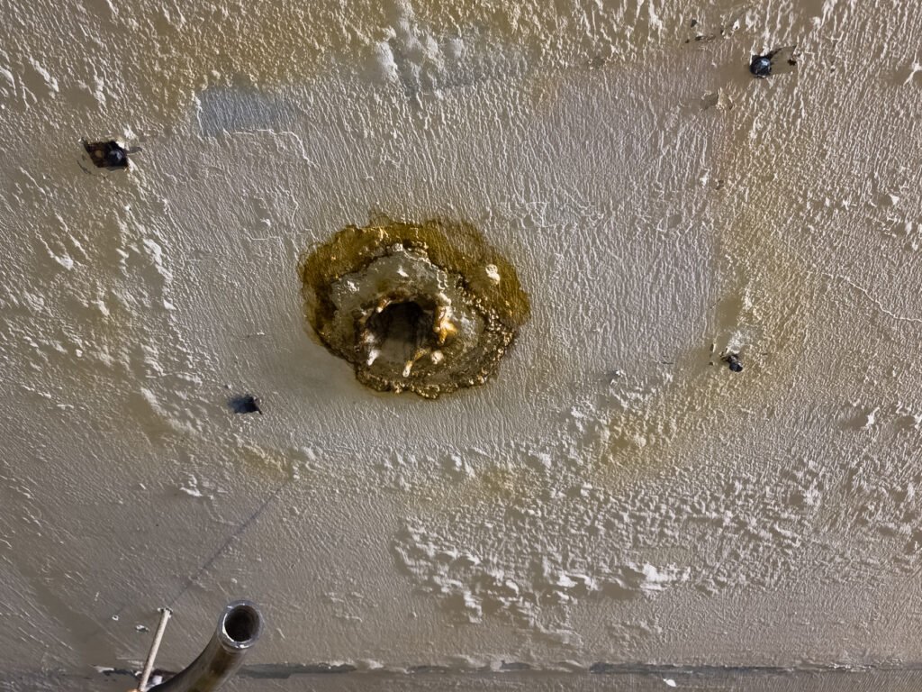 Hole in garage roof