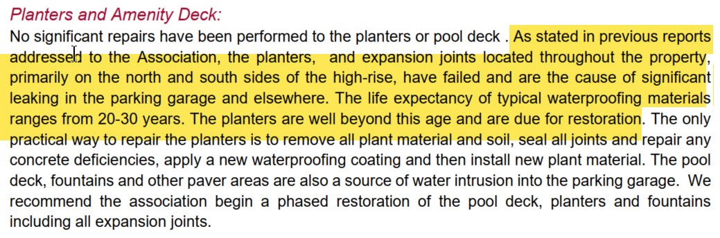 Engineer's report to Association