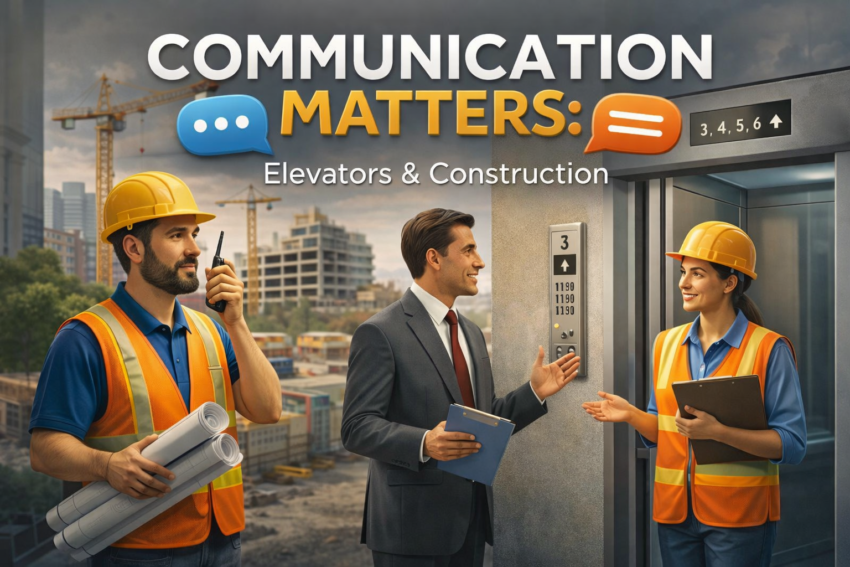 Communication Matters: Elevators & Construction Graphic