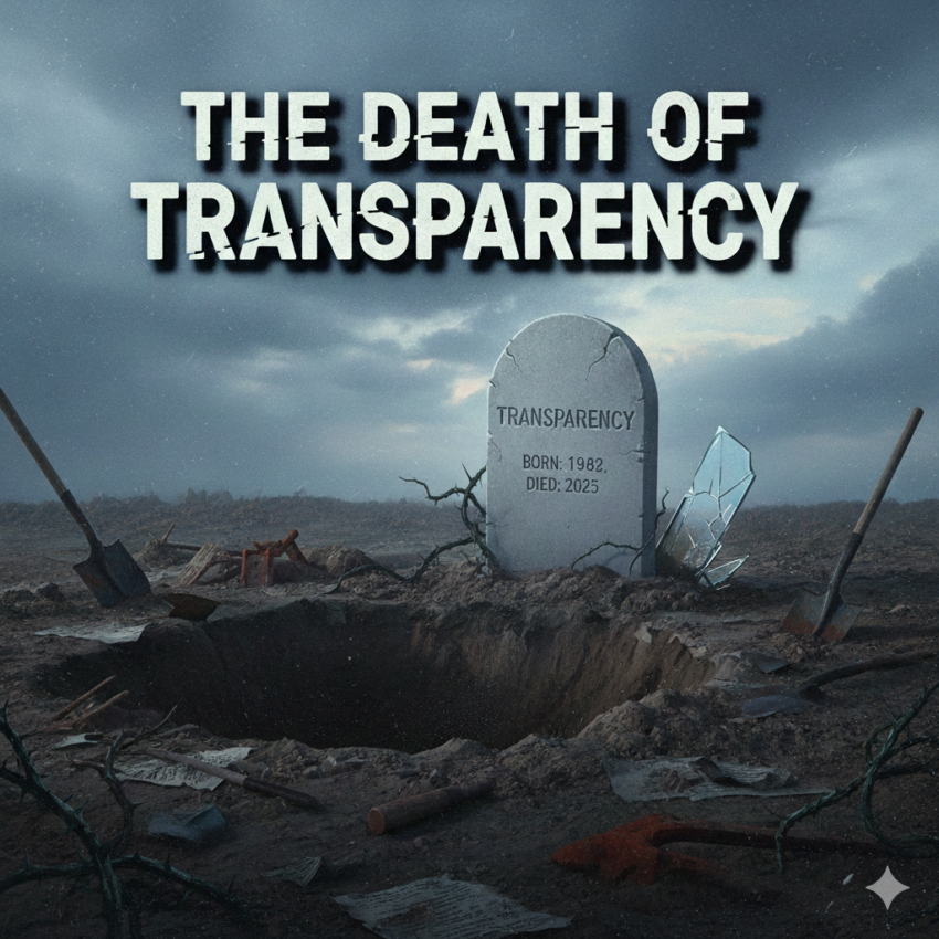 Death of Transparency