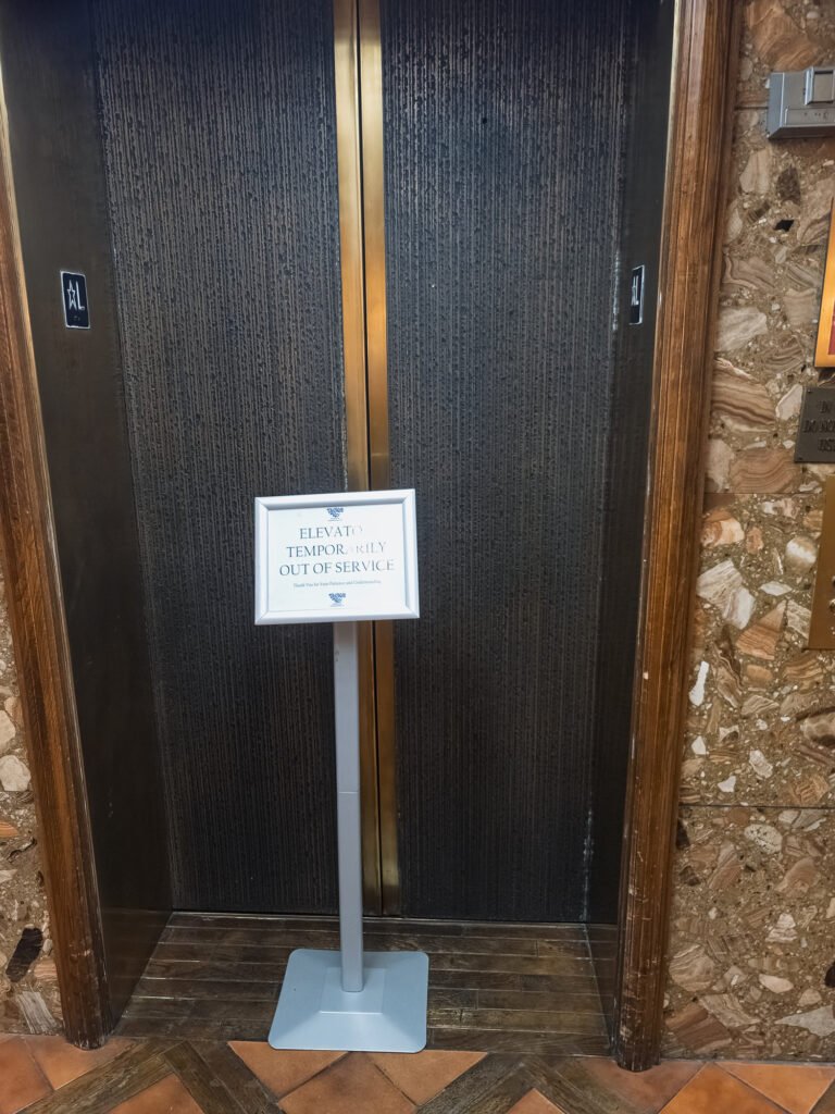 Elevator # 2, has been down for months.