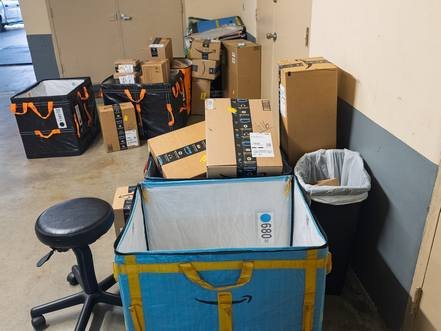 Photo of receiving area 1/6/26 3:52PM