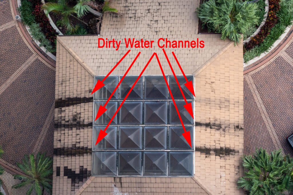 Stains caused by Drainage