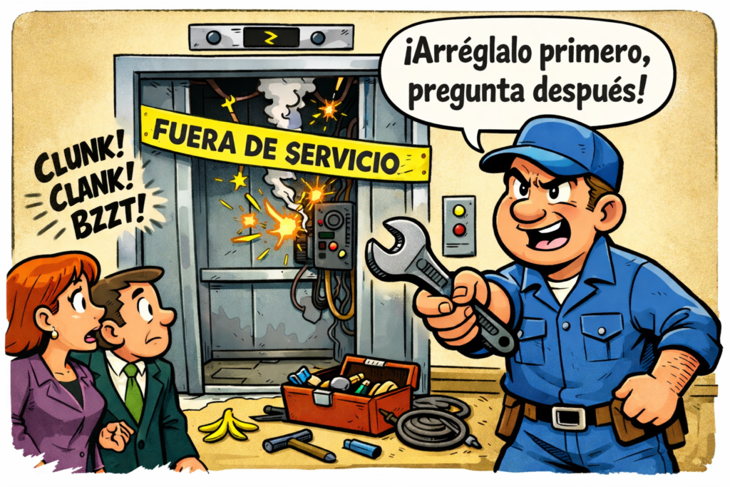 Arréglalo y haz preguntas después.